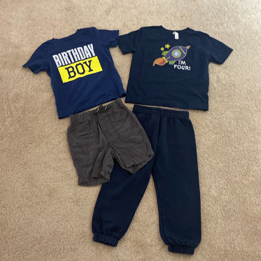Mix-n-match birthday boy/I am four sets